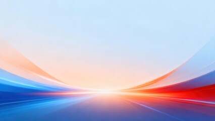 Obraz premium Abstract Dynamic Speed Background with Blue Red Gradient and Light Trails