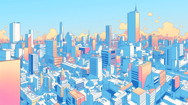 近未来都市イラスト」の写真素材 | 3,995件の無料イラスト画像 | Adobe