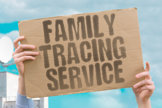 "Family Tracing Service" Organizations reconnect separated relatives across regions. FAMILY. TRACING. SERVICE. RECONNECT. RELATIVE.