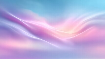 Obraz premium Abstract dreamy pastel waves in soft colors