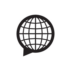 Global Chat Communication Icon