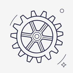 Obraz premium Settings Gear Icon