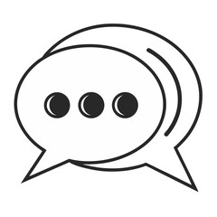 Chat Bubble Minimal Icon
