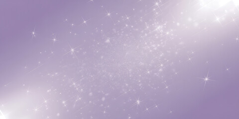 A dreamy lavender background with sparkling stars creating a magical and ethereal atmosphere