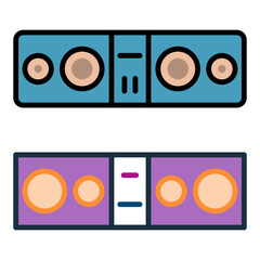 sound bar icon vector design template simple and modern