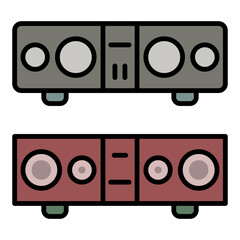 sound bar icon vector design template simple and modern