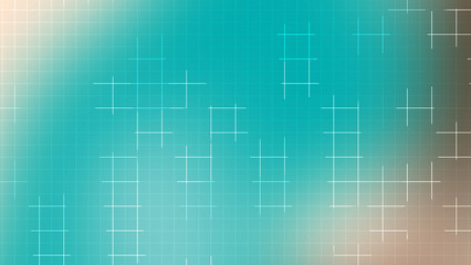 Turquoise Gradient Grid Line Background with Soft Glow 