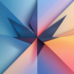 Gradient color palette with vector elements