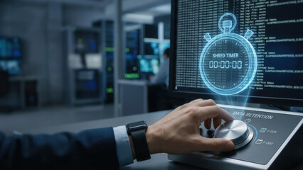 Data leakage prevention with ai technology controls data retention time to secure sensitive information from unauthorized access or loss