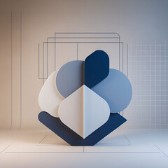 Realistic social media background