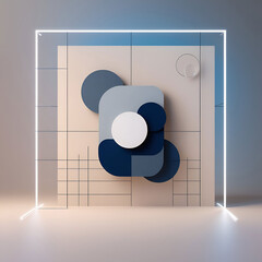 Realistic social media background