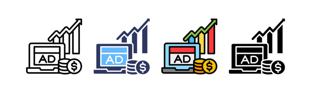 Ad Revenue multiple icon