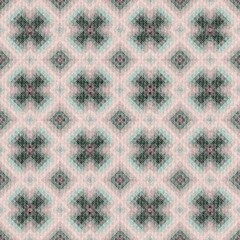 Elegant ornamental pattern with floral crosses for digital papers or textile designs, featuring a soft color palette perfect for modern backgrounds