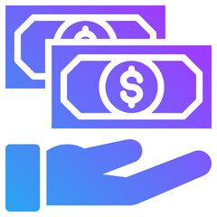 Fototapeta premium Banknote icon for dishonesty , website, application, printing, document, poster design, etc