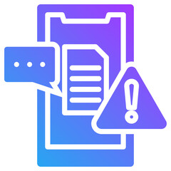 Hoax news icon for dishonesty , website, application, printing, document, poster design, etc