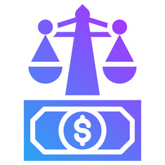 Court icon for dishonesty , website, application, printing, document, poster design, etc