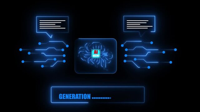 Artificial intelligence agents concept on the transparent background. surrounded by data and analytics elements, representing AI research, automation, and smart innovation.