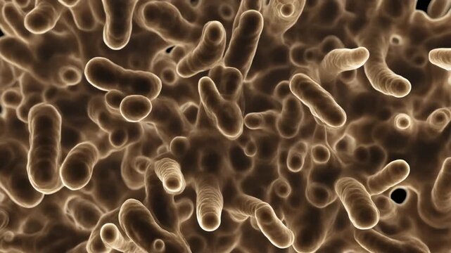 Spongey interconnected bone structure in dark space