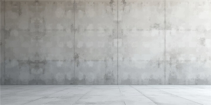 Empty grunge interior room with dirty concrete wall and floor texture
