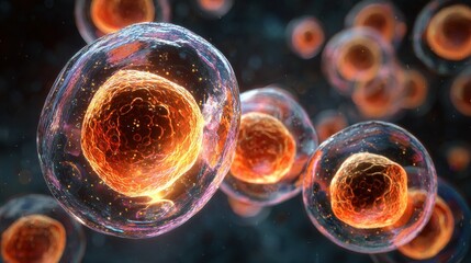 Embryonic stem cells in cellular therapy demonstrating their potential in medical research and regenerative medicine practices for treating various diseases and injuries