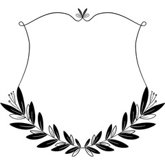 laurel wreath vector illustration