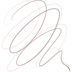 Aesthtetic line shape illustration