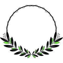 laurel wreath vector illustration
