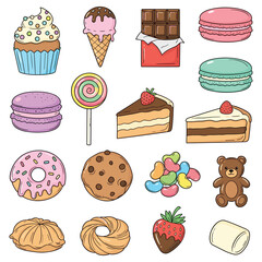 A delightful assortment of sweet treats and desserts, perfect for a celebration or a moment of indulgence