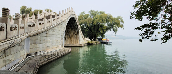 Ancient stone bridge in Summer palace