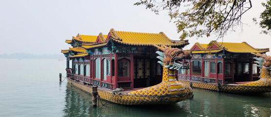 Dragon boat at Sumer palace