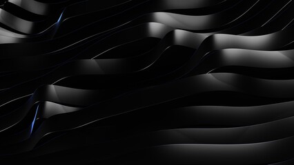 Abstract Black Wave Pattern. High-quality image with clean composition and soft lighting. Ideal for web design, presentations, branding, social media and print.