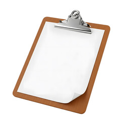 Clipboard with Blank Paper Ready for Notes or Tasks.