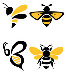 drawing bee illustrations design for template.