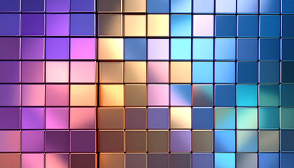 カラフルなタイルの背景素材