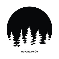 Obraz premium Adventure tree logo design template vector