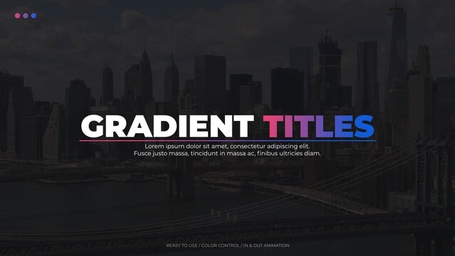 Gradient Title with Background 1