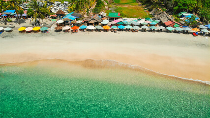 people on the beach, crystal beach, nusa penida island bali
