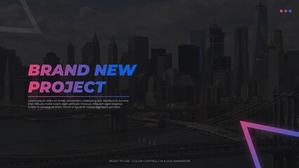 Gradient Title with Background 8