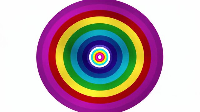 Colorful concentric ring pattern material Colorful concentric circle visual impact