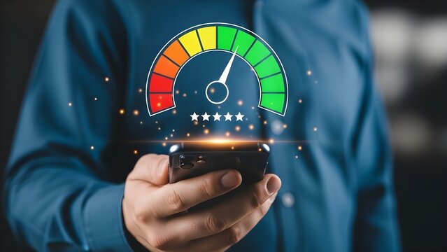 Businessman and businesswoman target success concept on a virtual screen using global technology network communication