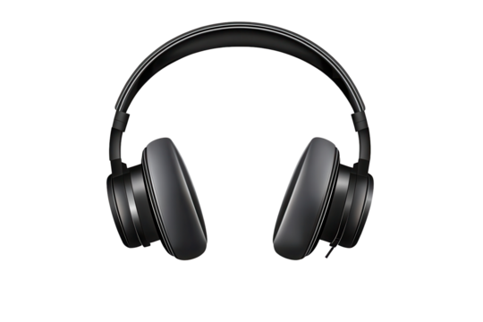 Modern black headphones designed for comfort and high-quality audio isolation, perfect for music lovers and gamers seeking immersive sound experiences