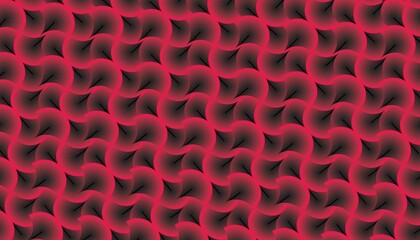 Obraz premium Red and black circular swirl pattern background with seamless abstract gradient texture
