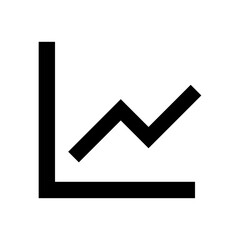 Analytics graph chart icon