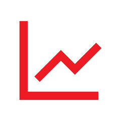 Analytics graph chart icon