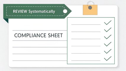 Systematic Review Compliance Sheet for Organized Checklist and Document Control in Professional Work Environments