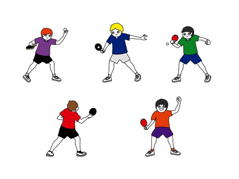 卓球男子イラスト