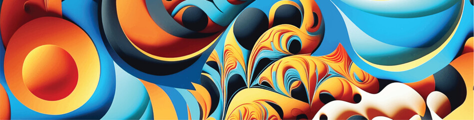 Multicolor geometric pattern Abstract volumetric background. Vector illustration	