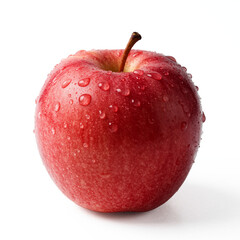 red apple isolated on white