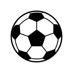 Fototapeta premium Black and white soccer ball with transparent background