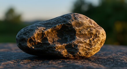 The delicate shades of a single rock in changing light.